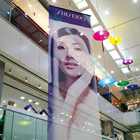 Mesh banner printing
