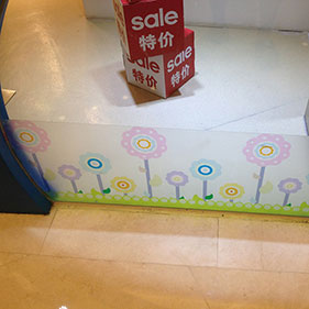 Indoor / Outdoor clear sticker