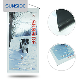 黑底燈布，室內外使用的耐用噴繪畫布